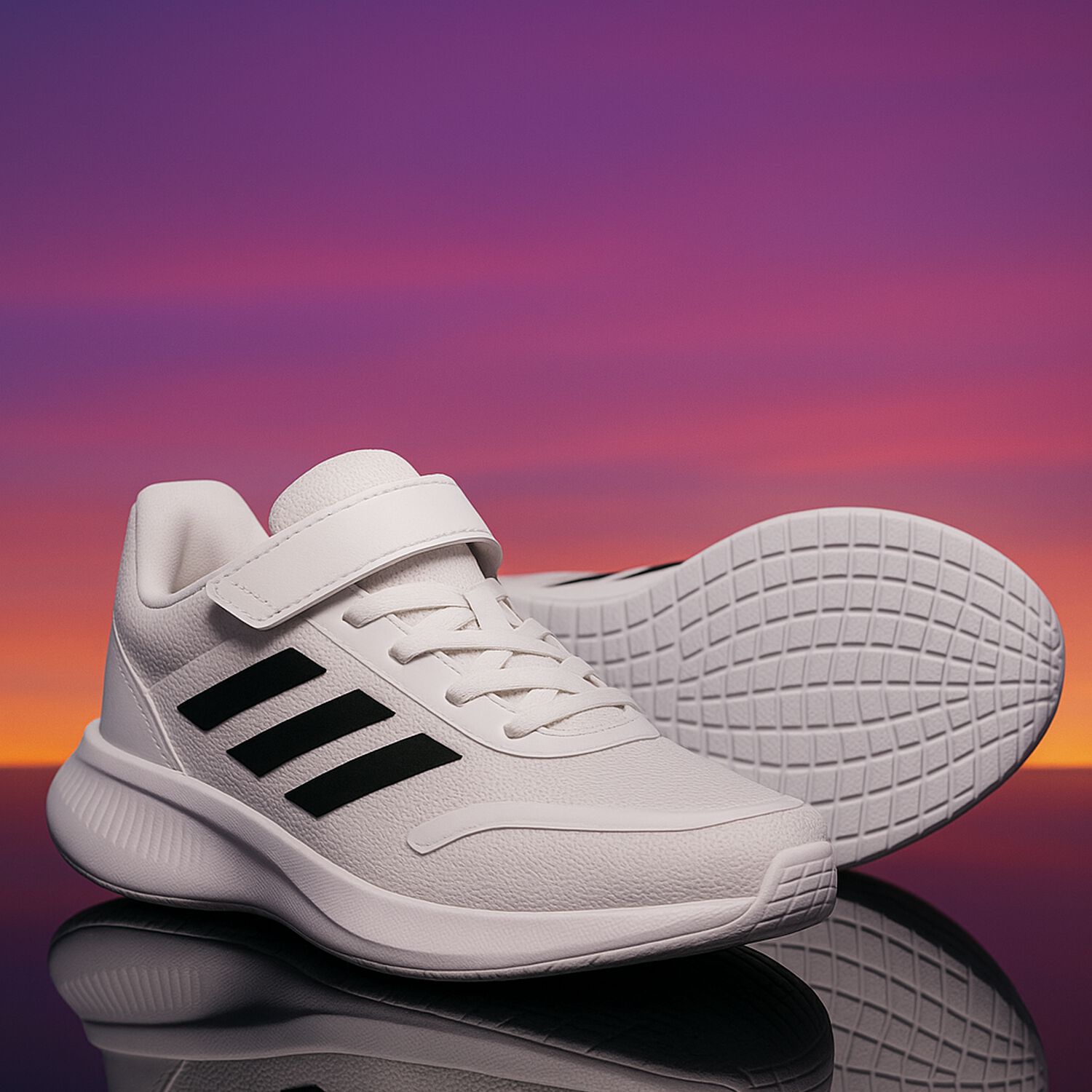 حذاء رياضي طراز رانفلكن باللون الأبيض, 1, hi-res