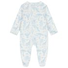 Baby Boys White & Blue Africa Babygrow Gift Set, 1, hi-res