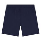 Younger Navy Blue Teddy Bear Logo Shorts, 2, hi-res