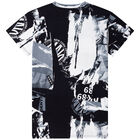 فستان بالشعار باللون الأبيض والأسود, 1, hi-res