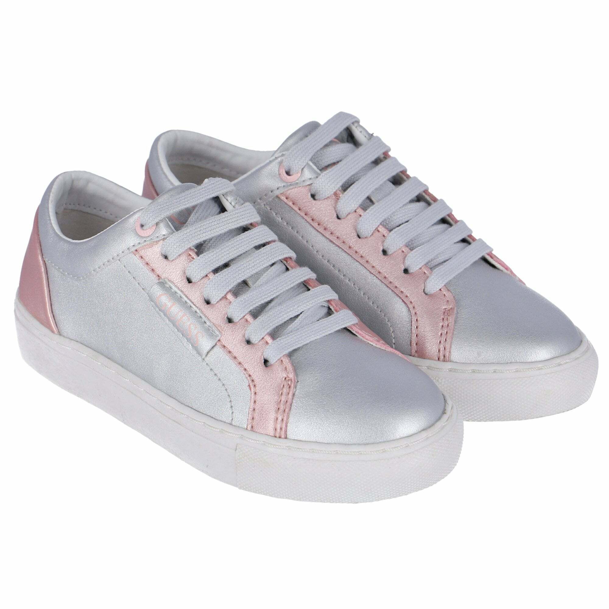 Guess silver trainers clearance