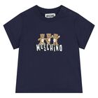 Younger Navy Blue Teddy Bear Logo T-Shirt, 3, hi-res