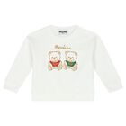 سويت شيرت بشعار تيدي باللون العاجي, 1, hi-res