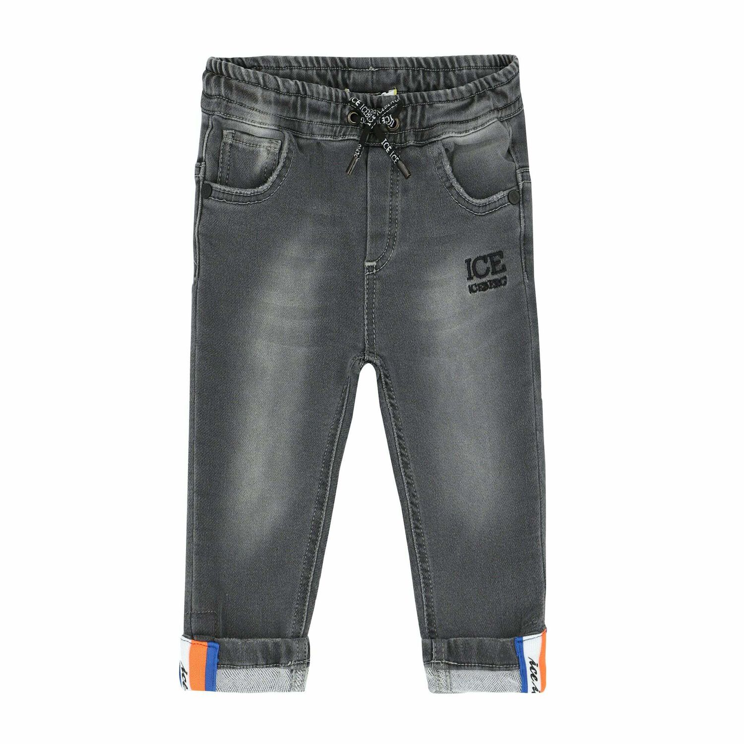 Younger Boys Black Logo Jeans, 1, hi-res image number null