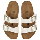 Girls White Arizona Sandals, 1, hi-res