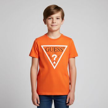 Boys Orange Logo T-Shirt