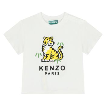 Younger White Tiger Logo T-Shirt
