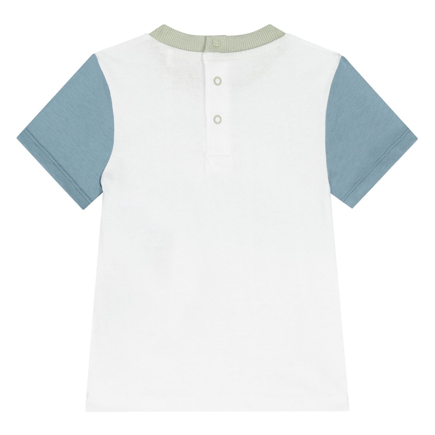 شورت بالشعار باللون الأخضر والأبيض للأولاد, 1, hi-res