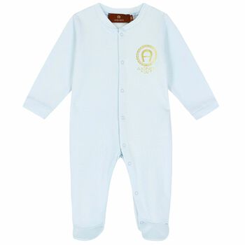 Blue & Gold Logo Babygrow