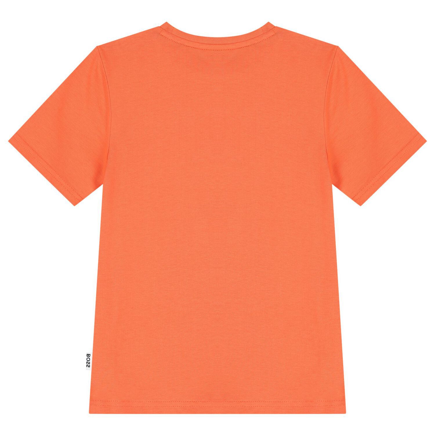 Boys Orange Logo T-Shirt, 2, hi-res