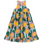 فستان بنات بطبعة باللون الأزرق, 1, hi-res