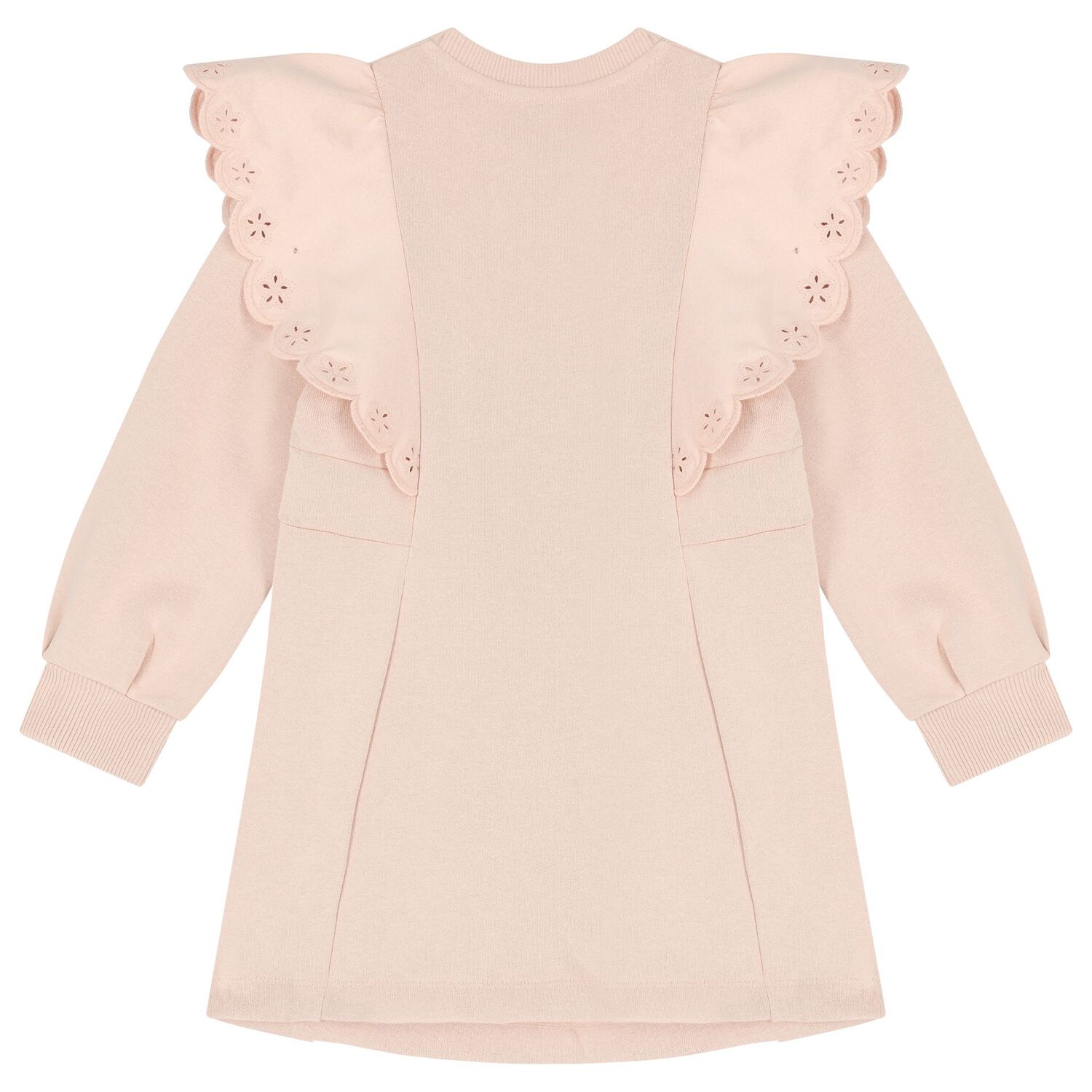 فستان بنات بالشعار باللون الزهري, 1, hi-res image number null