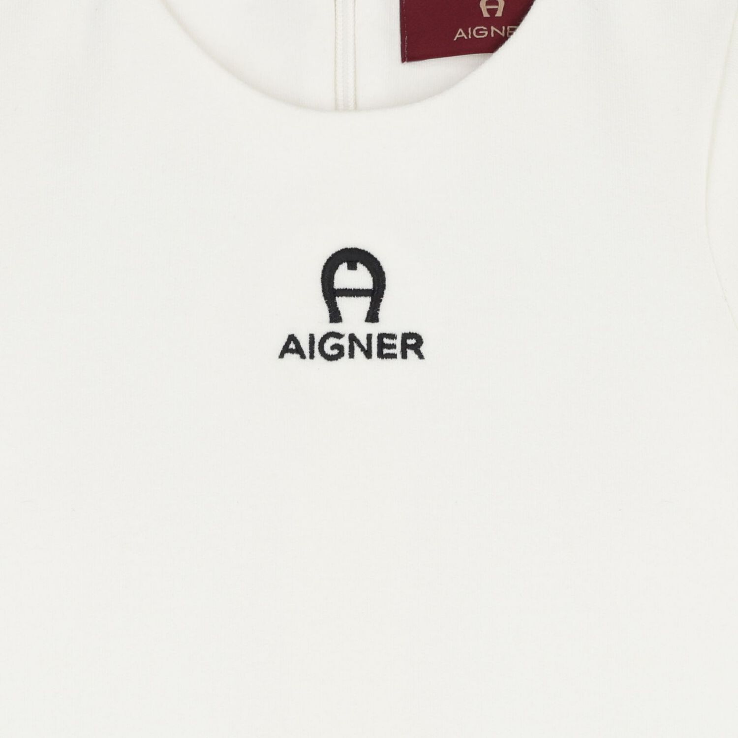 Younger Girls Ivory & Black Logo Dress , 1, hi-res