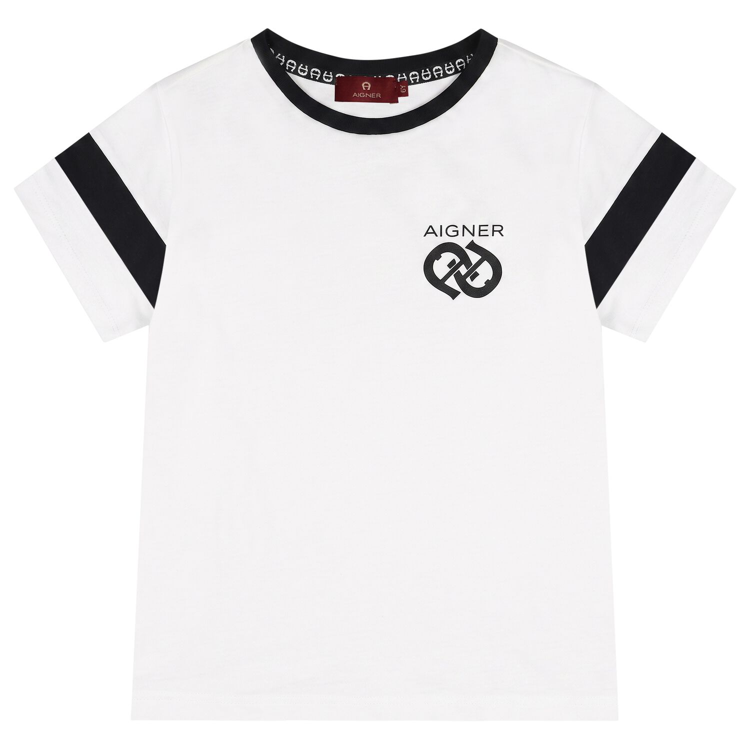 Boys White Logo T-Shirt, 1, hi-res
