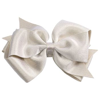 Girls Gold Bow Hairclip