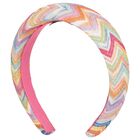 Girls Multi-Coloured Zigzag Headband, 2, hi-res