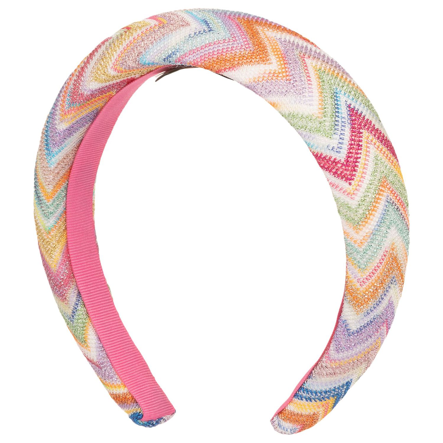 Girls Multi-Coloured Zigzag Headband, 2, hi-res