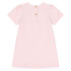 Younger Girls Pink Logo Dress, 1, hi-res