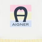 Girls Pink & White Logo Dress, 1, hi-res