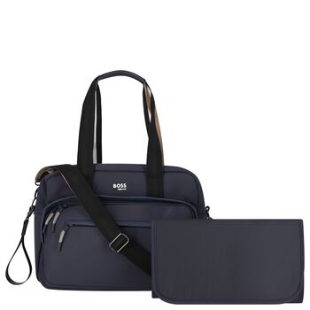 Navy Blue Logo Baby Changing Bag