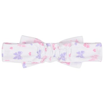 Baby Girls White Billowy Bows Headband