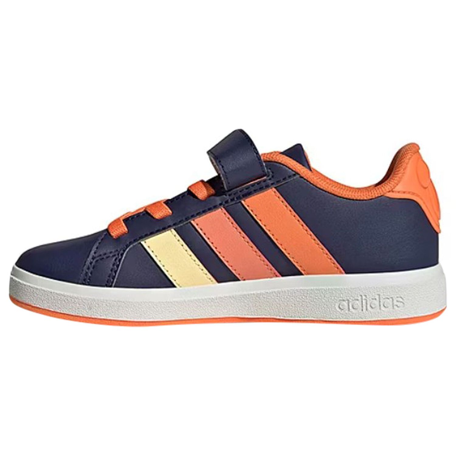 Boys Navy Blue Disney Grand Court Trainers, 1, hi-res