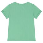 Girls Green Star T-Shirt, 1, hi-res