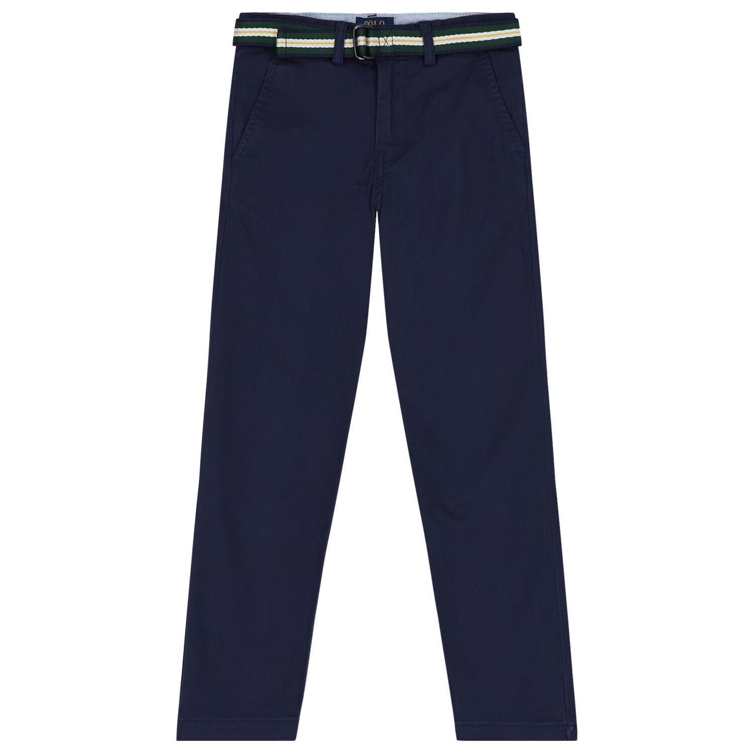 Boys Navy Blue Logo Trousers, 1, hi-res