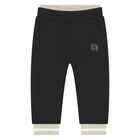 Younger Boys Beige & White Logo Tracksuit Set ( 3 Piece ), 1, hi-res