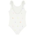 Girls Ivory Pony Logo Swimsuit, 1, hi-res