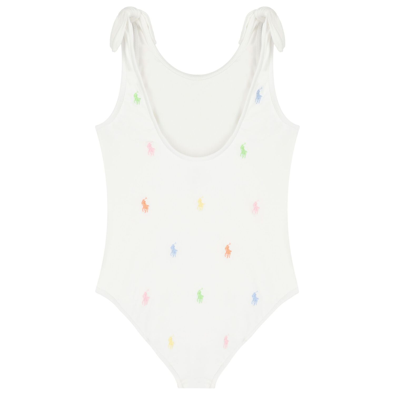 Girls Ivory Pony Logo Swimsuit, 1, hi-res image number null