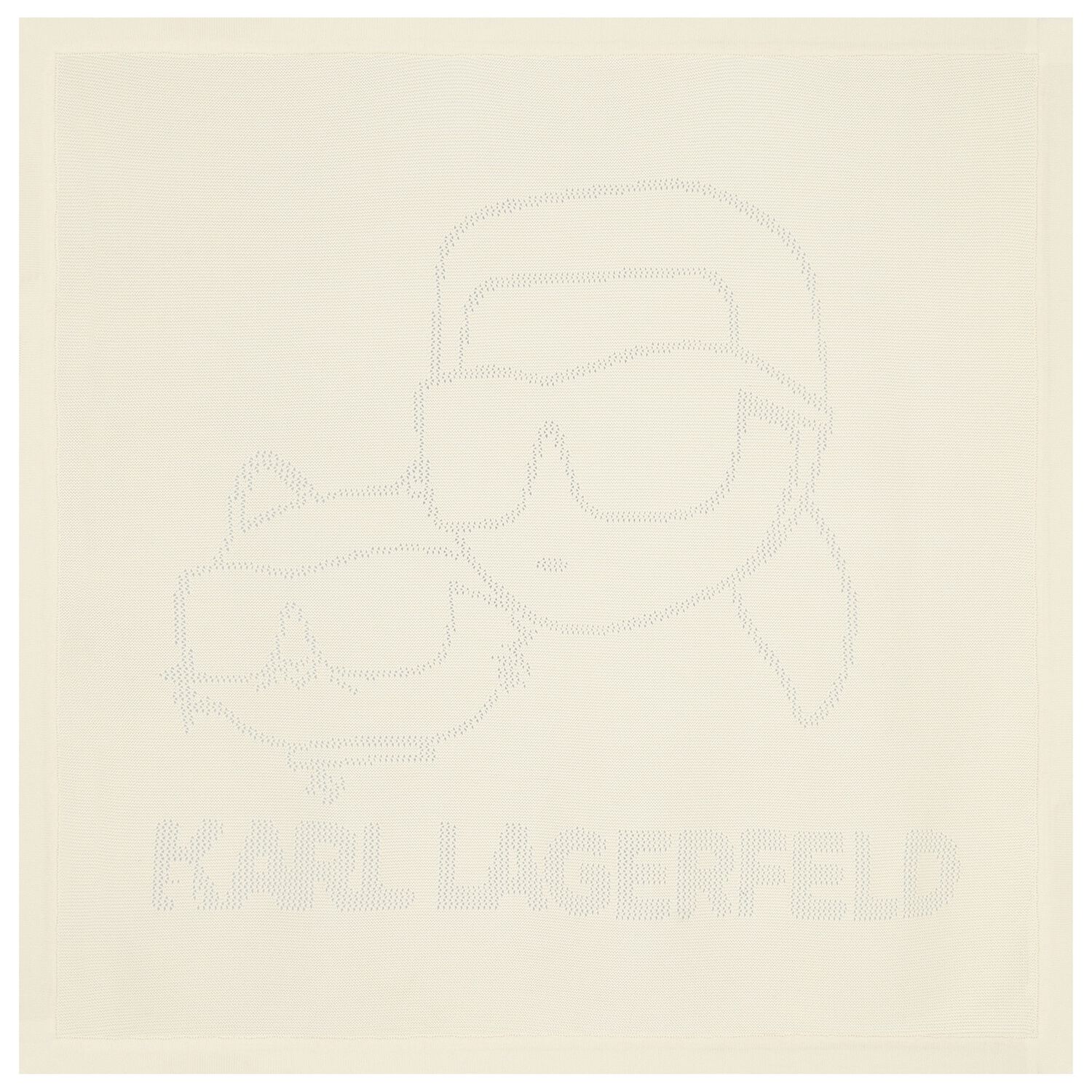 Ivory Karl & Choupette Knit Baby Blanket, 1, hi-res