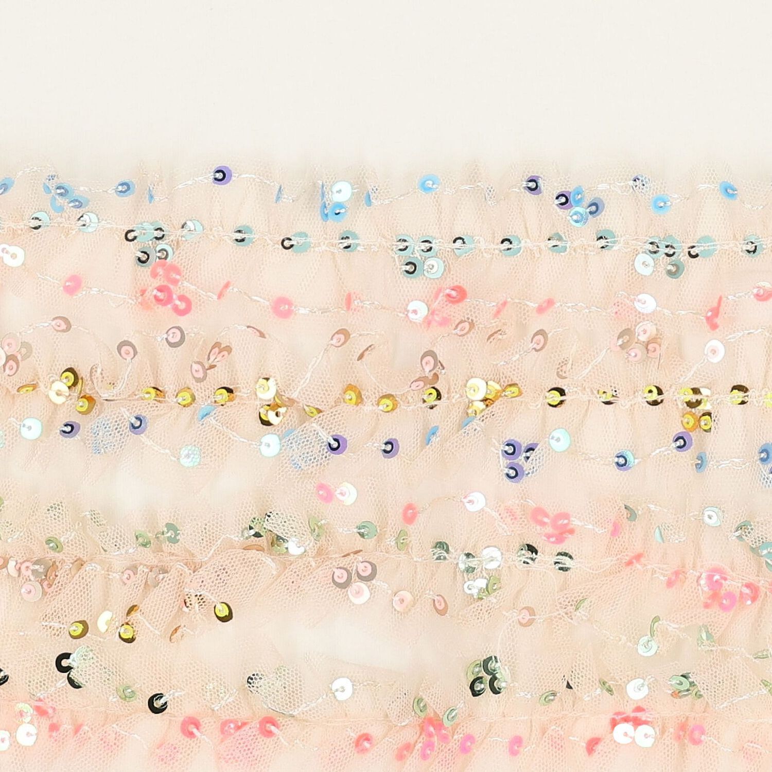 فستان بنات مزين بالترتر بطبعة حقيبة باللون العاجي, 1, hi-res