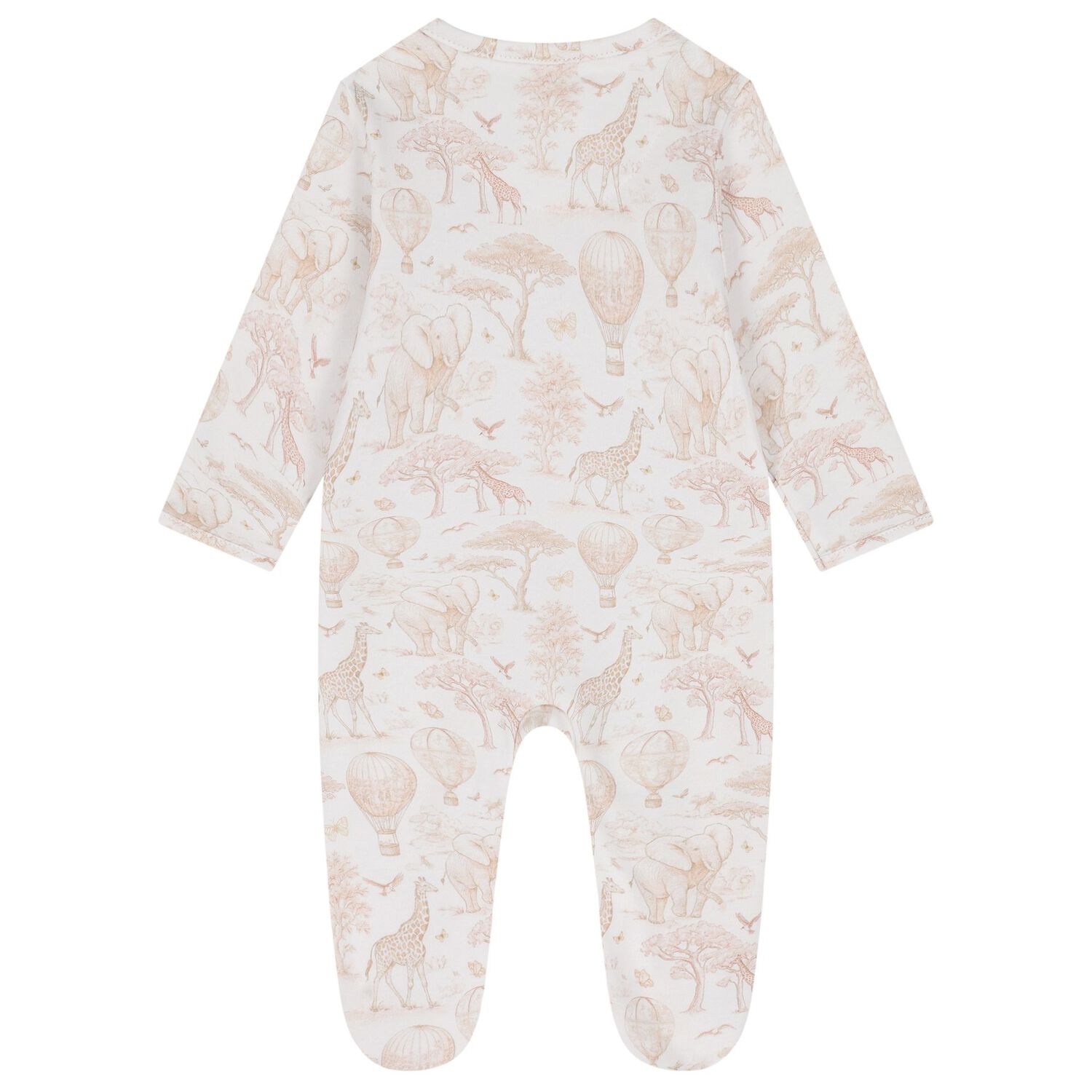 White & Beige Africa Babygrow Gift Set, 3, hi-res