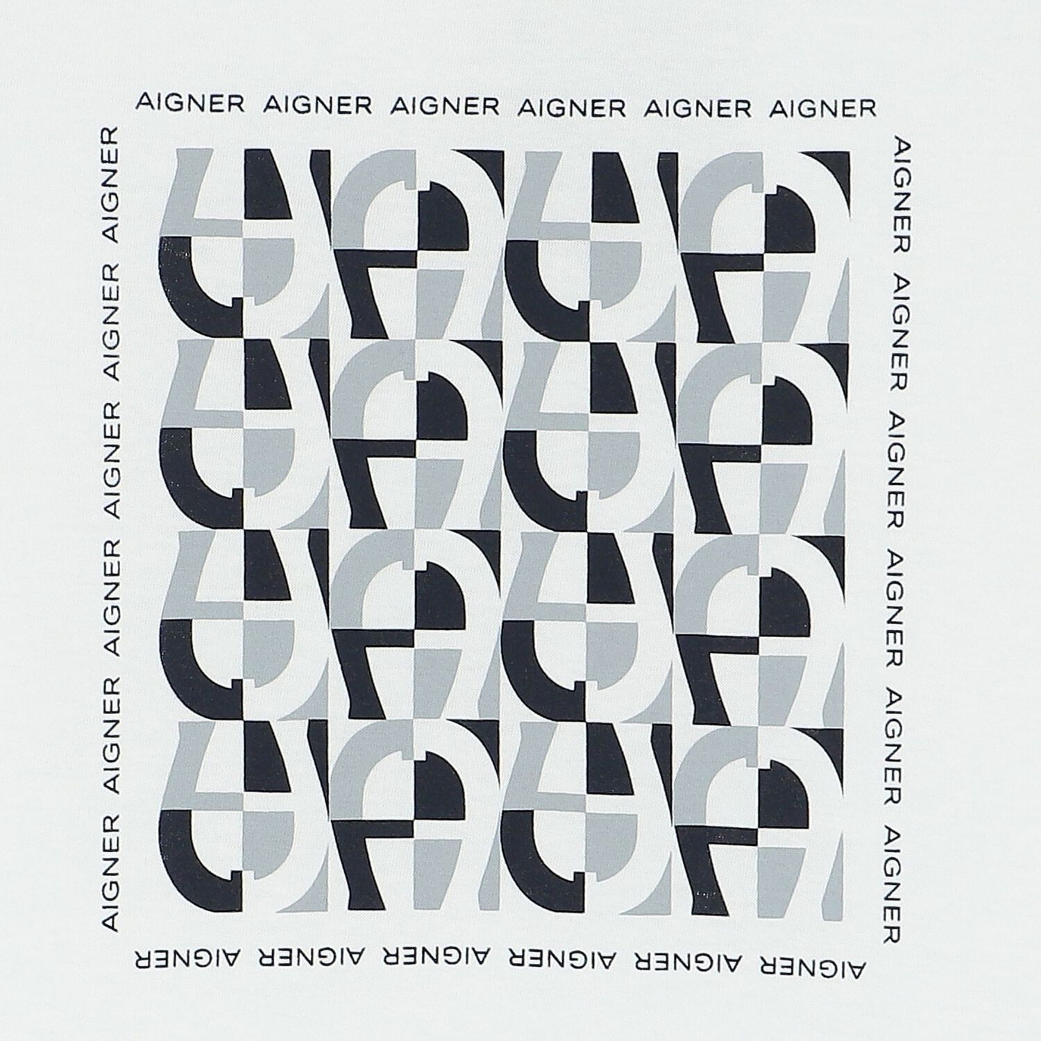 تيشيرت أولاد بالشعار باللون الأبيض, 1, hi-res image number null