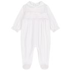 طقم ملابس اطفال مزخرف بنقاط باللون الابيض والوردي للبنات, 2, hi-res