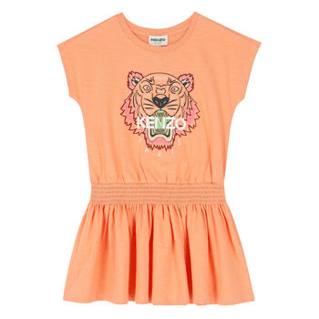 Girls Pink Tiger Dress
