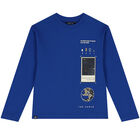 Boys Blue Long Sleeve Top, 1, hi-res