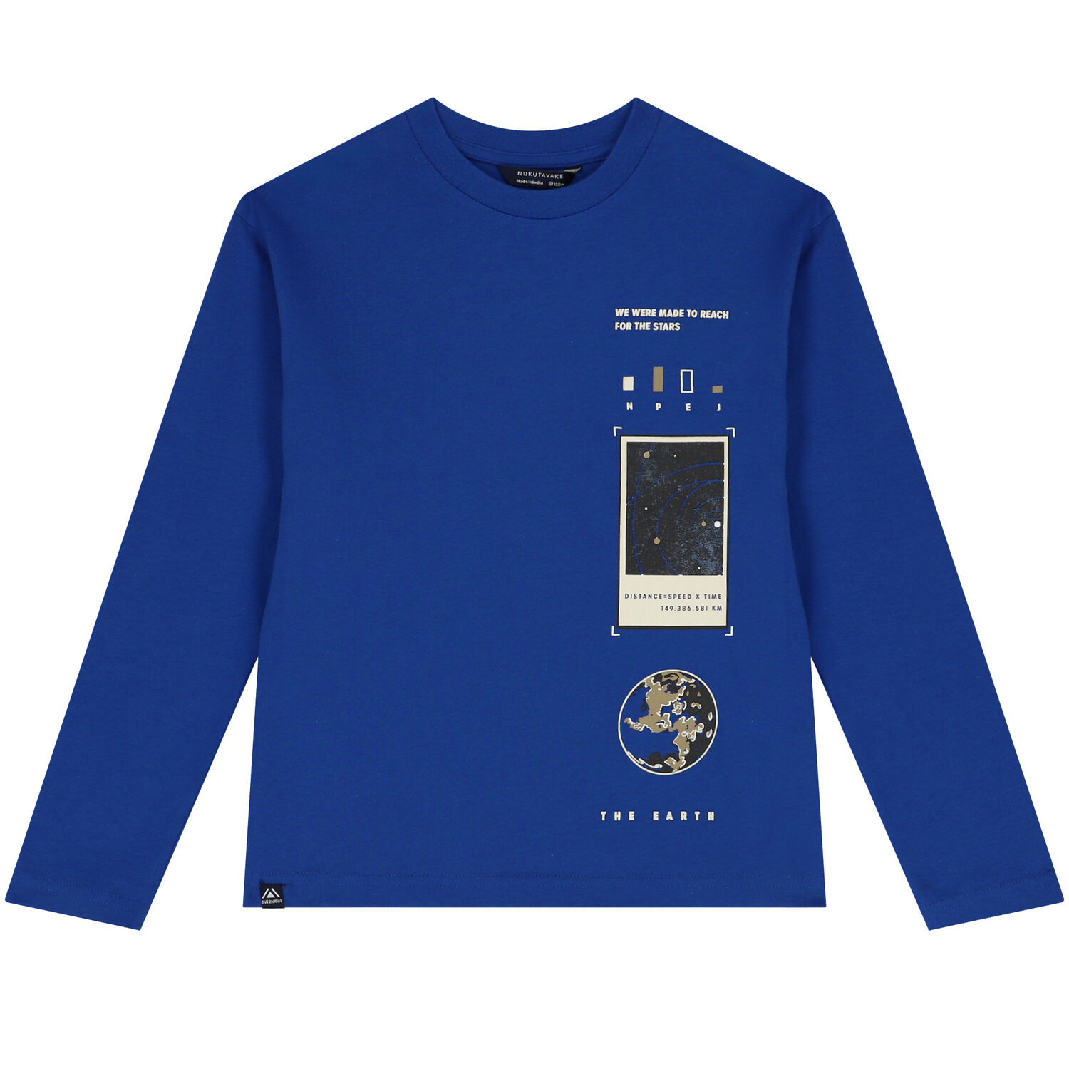 Boys Blue Long Sleeve Top, 1, hi-res