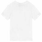 Boys White Logo T-Shirt, 1, hi-res