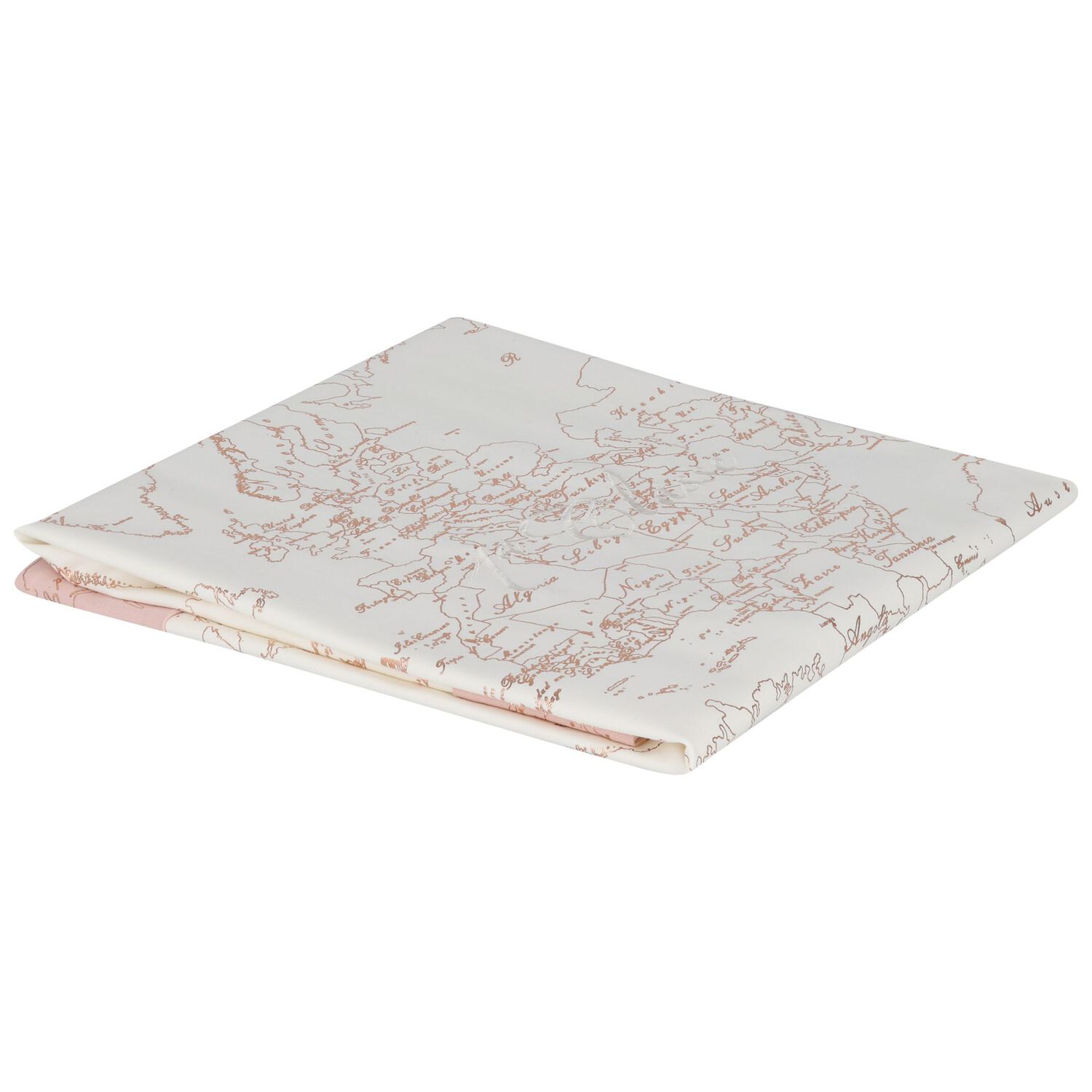 بطانية خريطة جغرافية باللونين العاجي والوردي للبنات, 1, hi-res