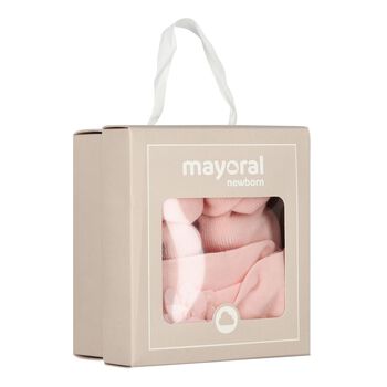 Baby Girls Pink Headband & Socks Set
