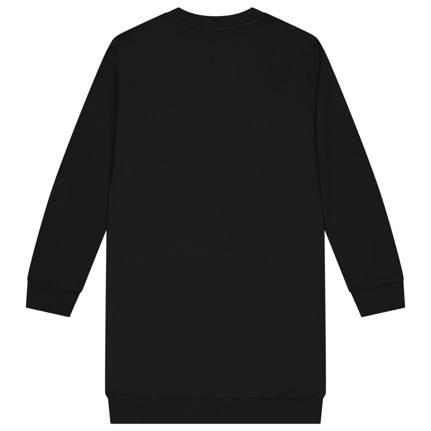 Girls Black Rhinestones Logo Dress, 1, hi-res