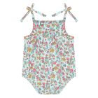 Baby Girls Green Floral Bodysuit Set, 1, hi-res