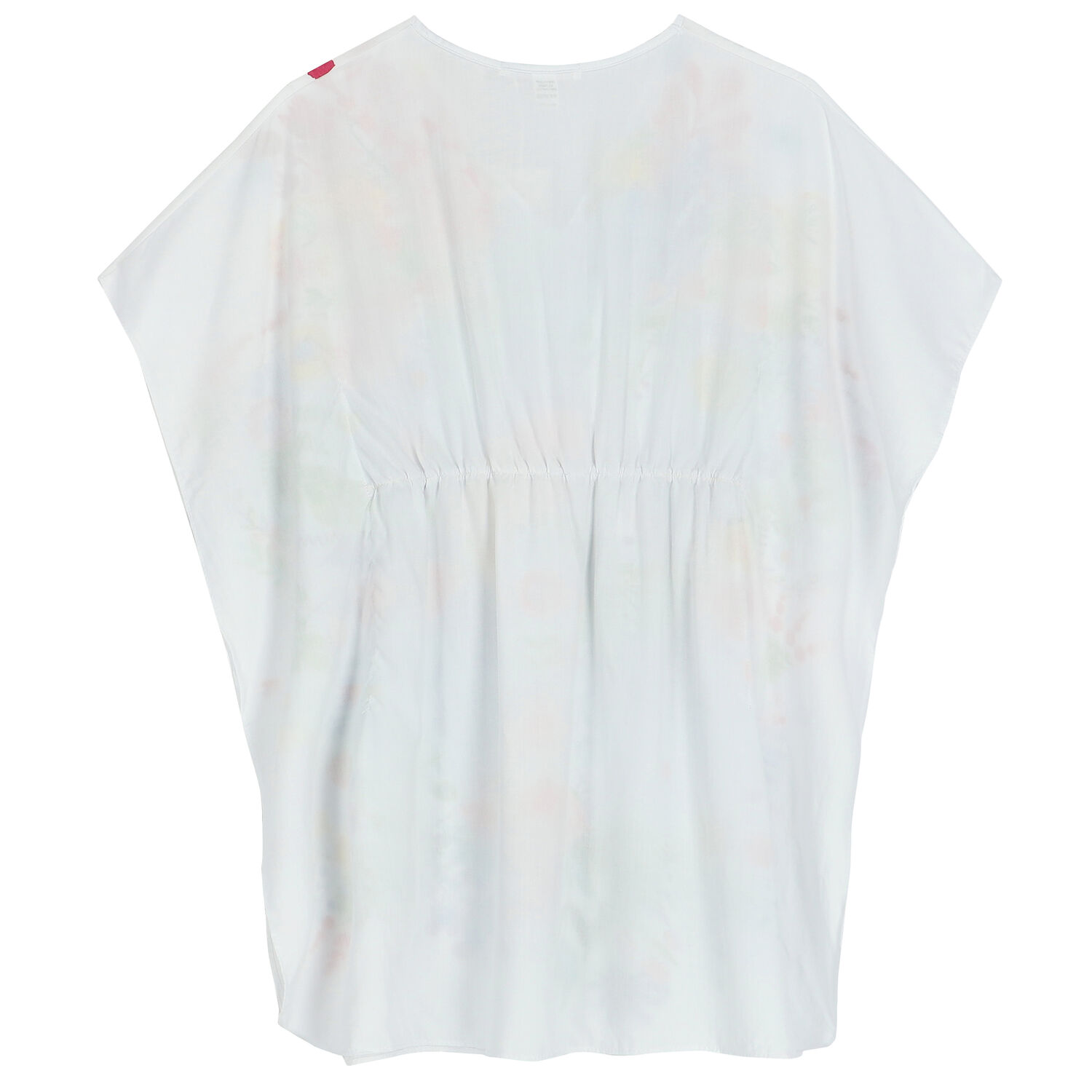 قفطان بنات بالزهور باللون الابيض, 1, hi-res