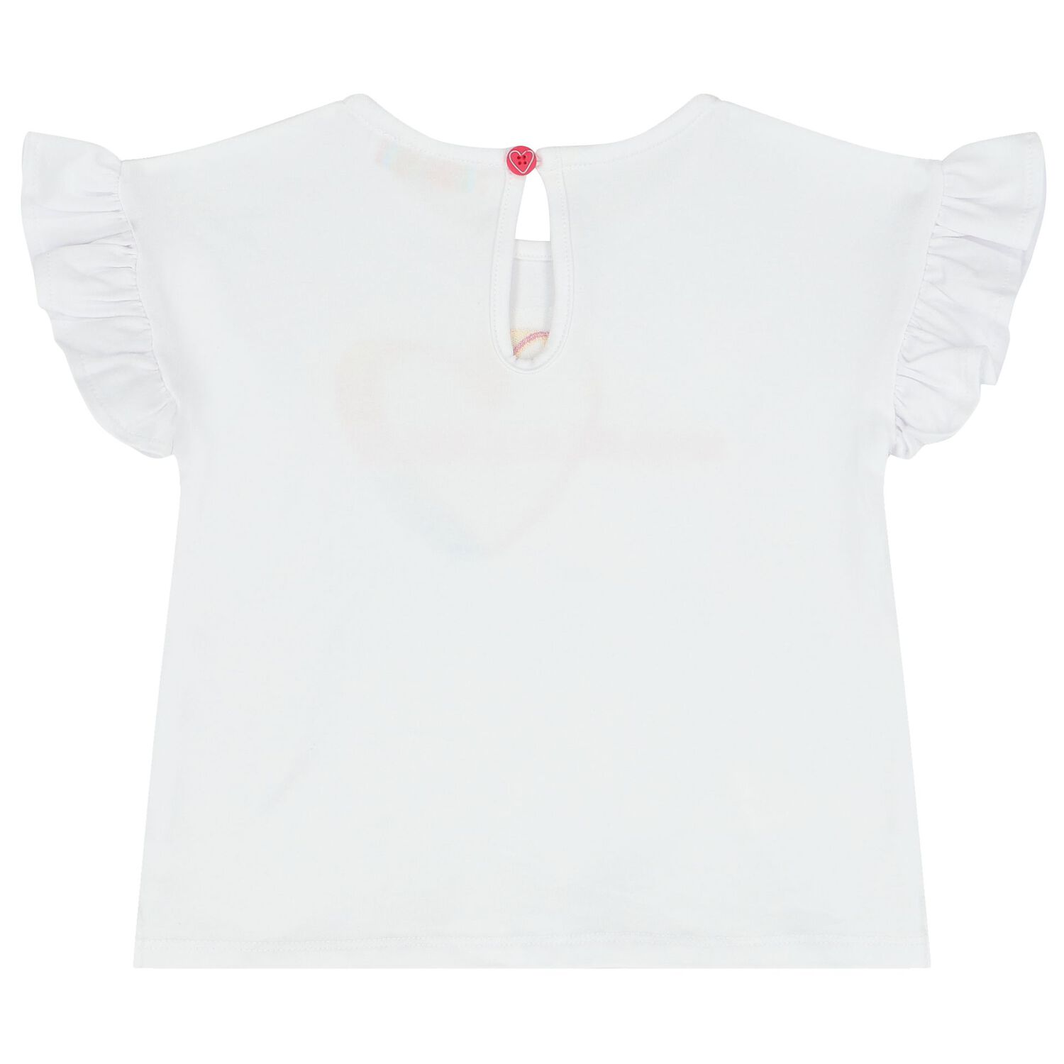 طقم بنات شورت بالشعار باللون الأبيض, 1, hi-res