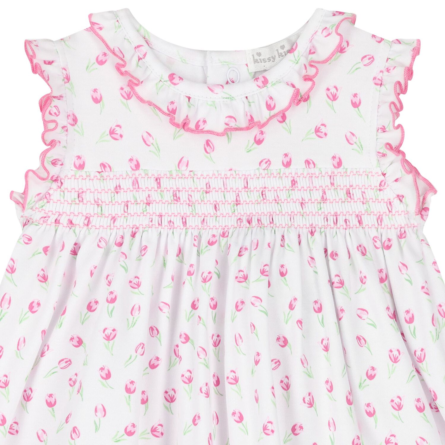 Baby Girls White Tulip Blossoms Dress Set, 1, hi-res image number null