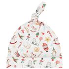 طقم أفرول هدايا بشعار احتفالي باللون الأبيض, 1, hi-res