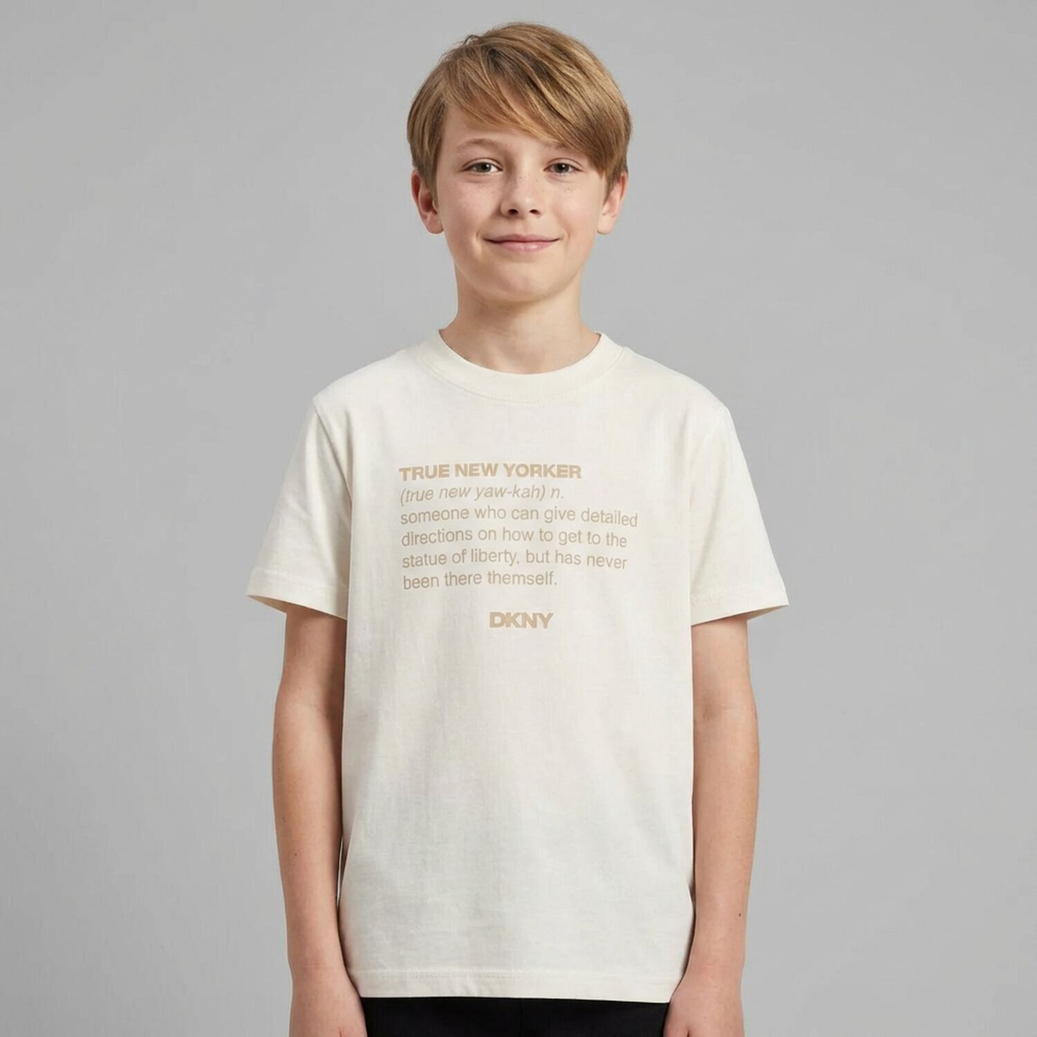 Mini Me Ivory Logo T-Shirt, 1, hi-res