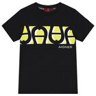Boys Black Logo T-Shirt, 2, hi-res